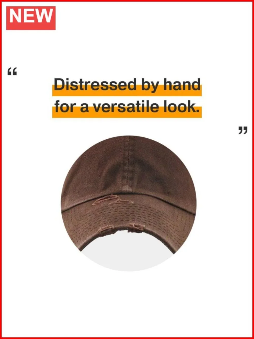Vintage Washed Distressed Cotton Dad Hat Adjustable Baseball Cap Low Profile